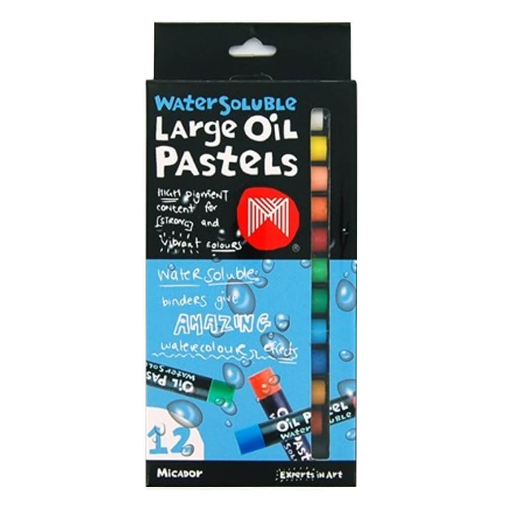 Micador Oil Pastels 12pk diverse (stor)