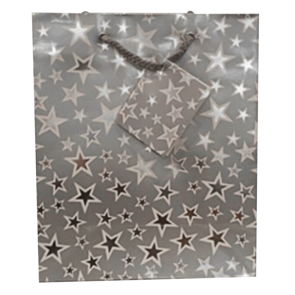 OzCorp Stars Gift Bag (sølv)