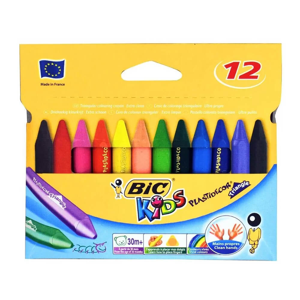 Bic Kids Plastidecor Crayons (12pk)