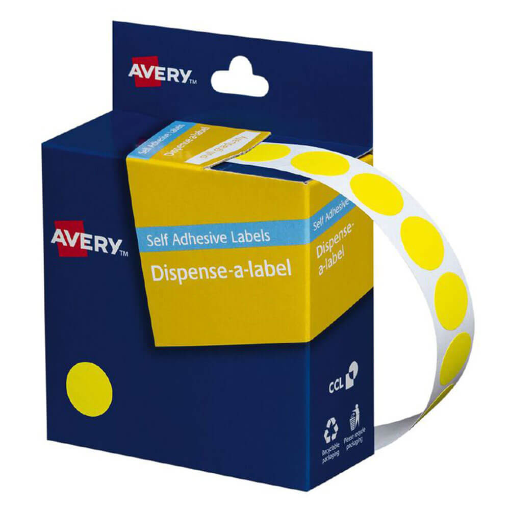 Etichette Avery Autoadesive DOT 14mm (1050pcs)