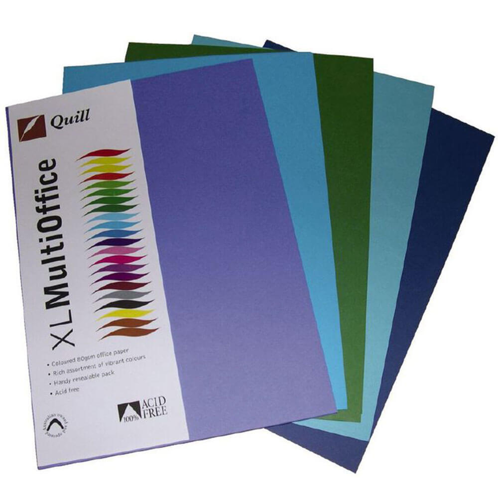 Quill Multioffice Paper 100pk 80GSM A4 (surtido)