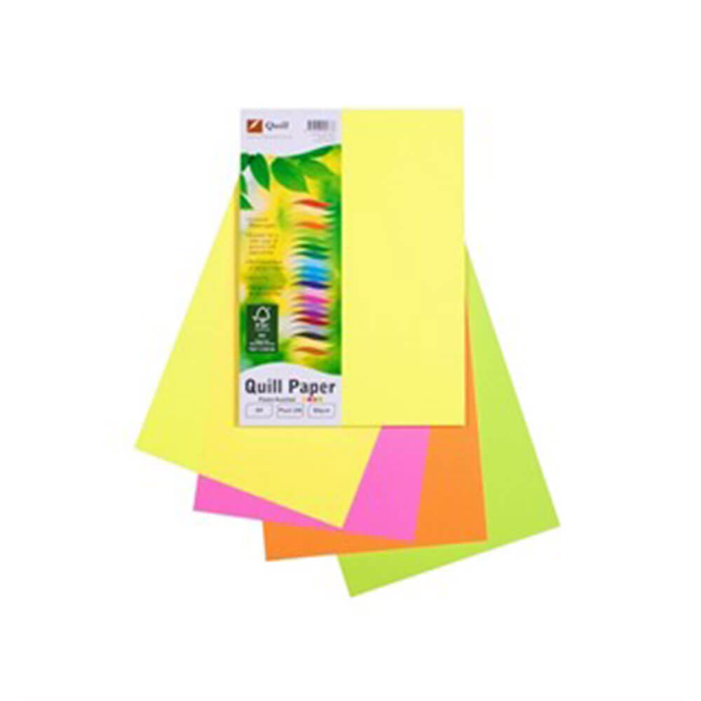 Quill MultiOffice Paper 100pk 80gsm A4 (assortert)