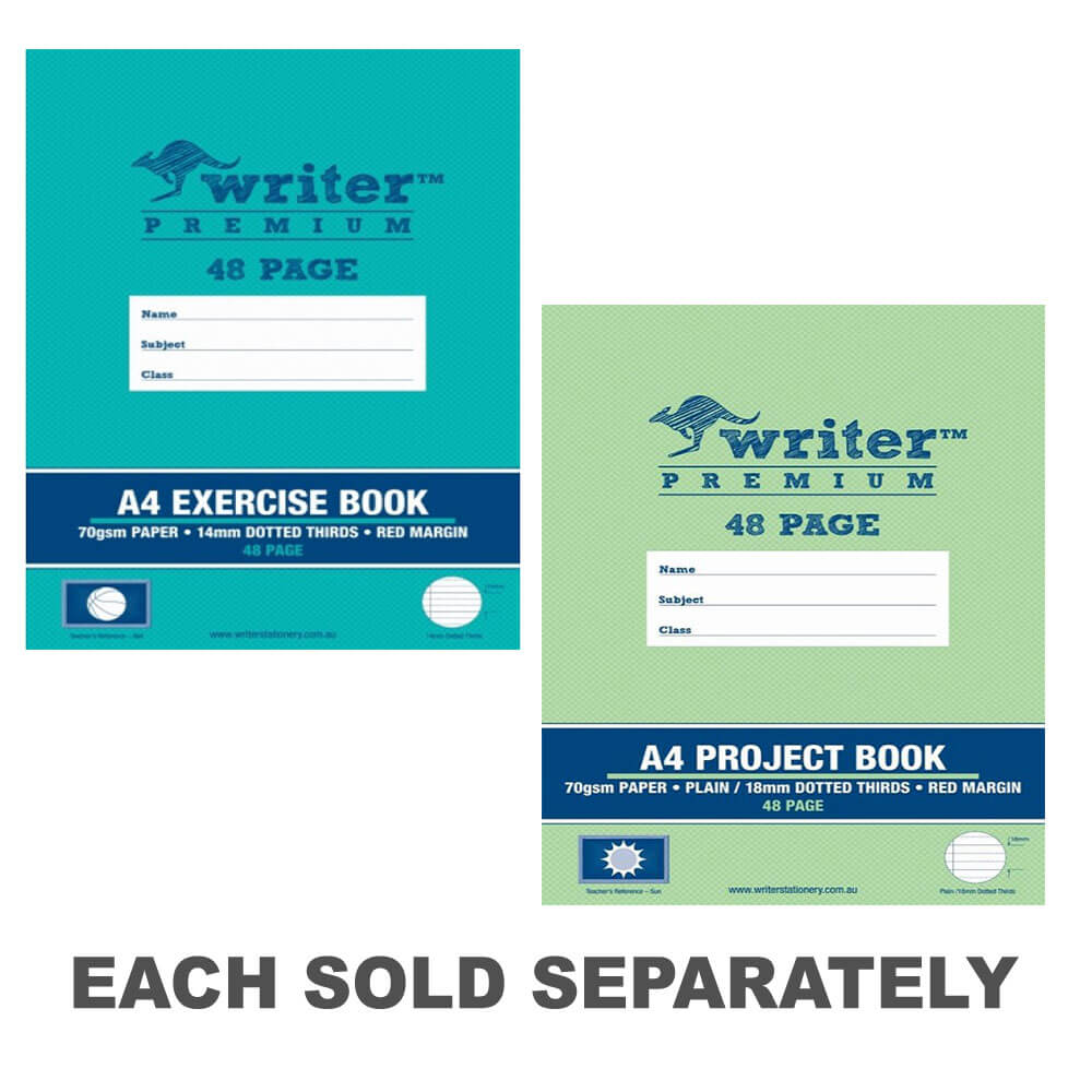 Writer Premium Plain & Dotted Project Book (48 Pages)