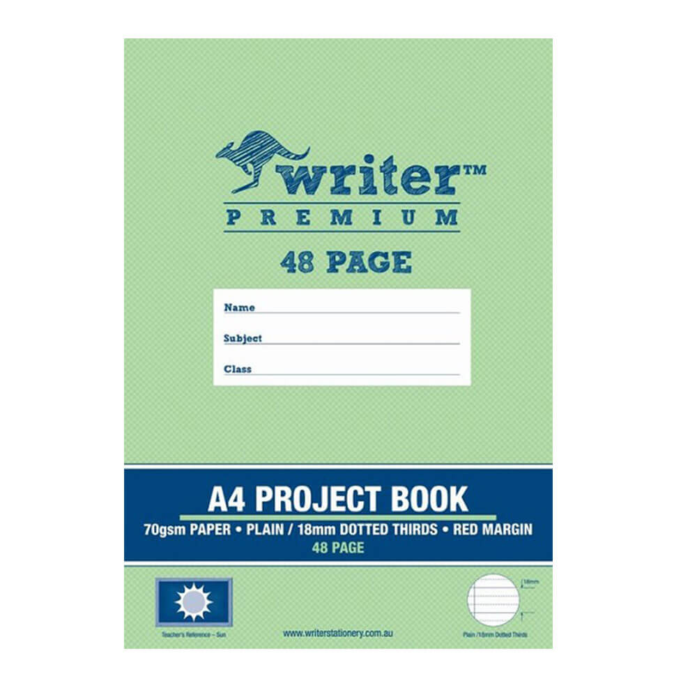 Escritor Premium Plain & Dotted Project Book (48 páginas)