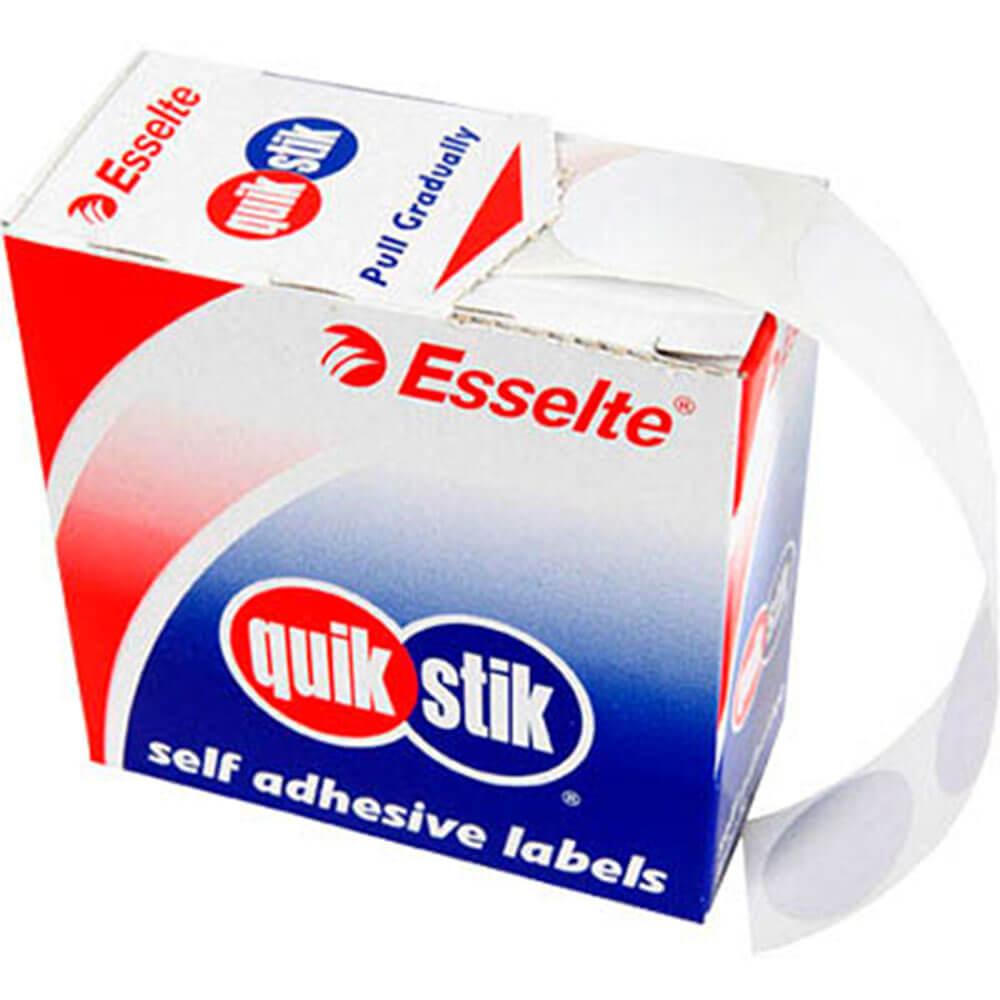 Esselte Quik Stik etichette dot autoadesive 24mm