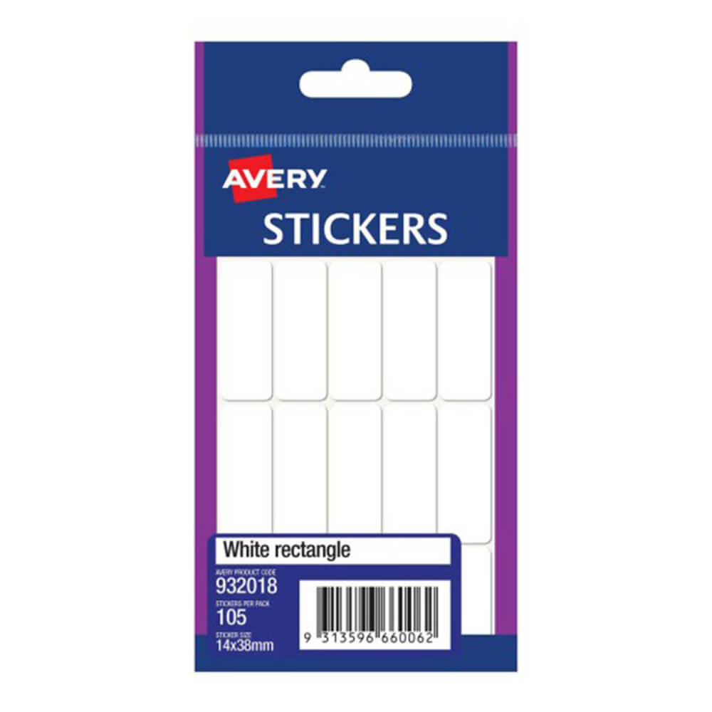 Avery multifunctionele rechthoekstickers (pakket van 10)