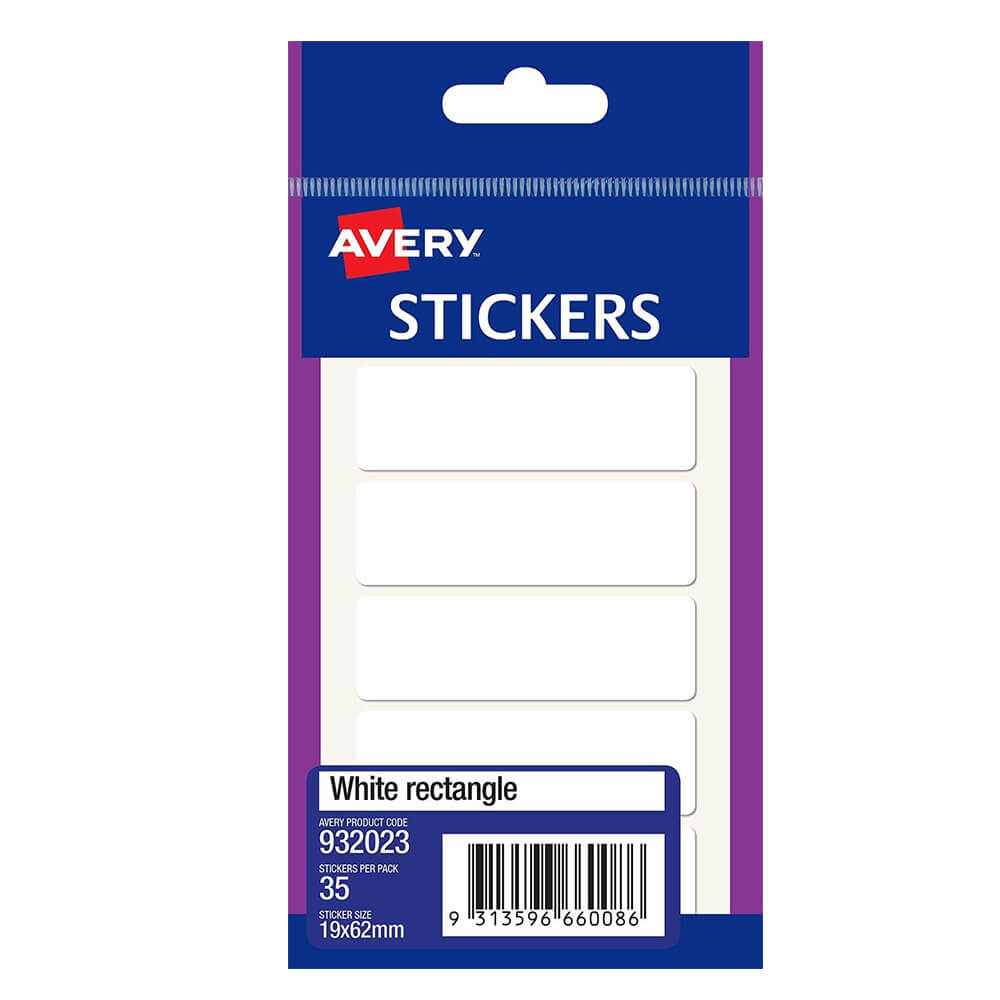 Avery multifunctionele rechthoekstickers (pakket van 10)