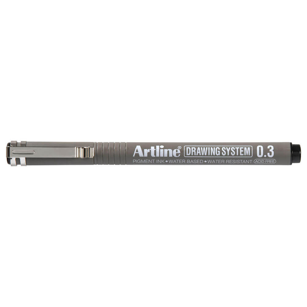 Artline Drawing System Pen 12PCS (svart)