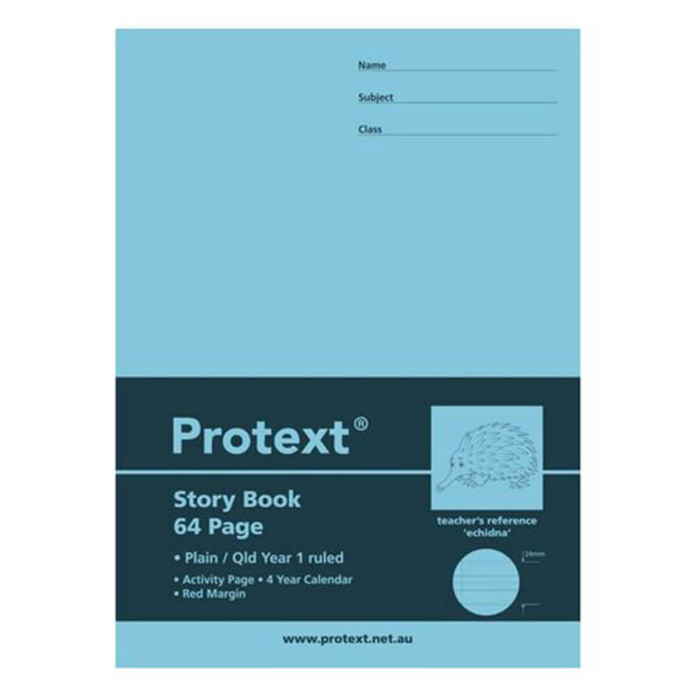 Livro de exercícios governado por história de protexto com margem 64pg 10pk