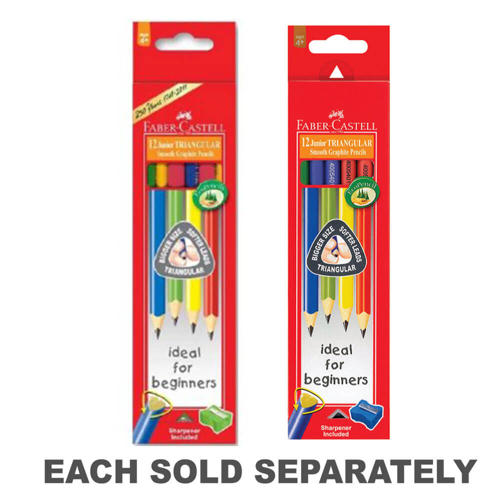 Faber-Castell Triangular Junior Grip Lead Pencil 12pcs