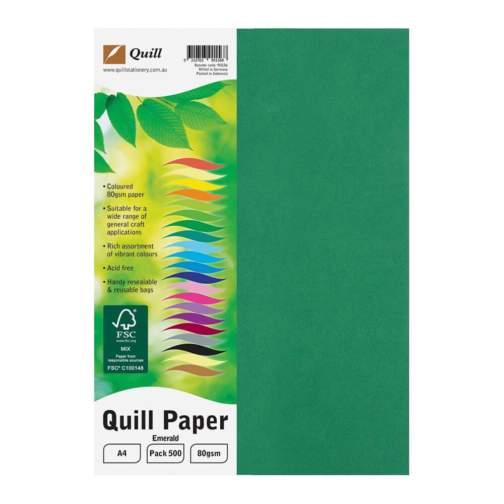 Quill Extra duży papier A4 80GSM (500 arkuszy)