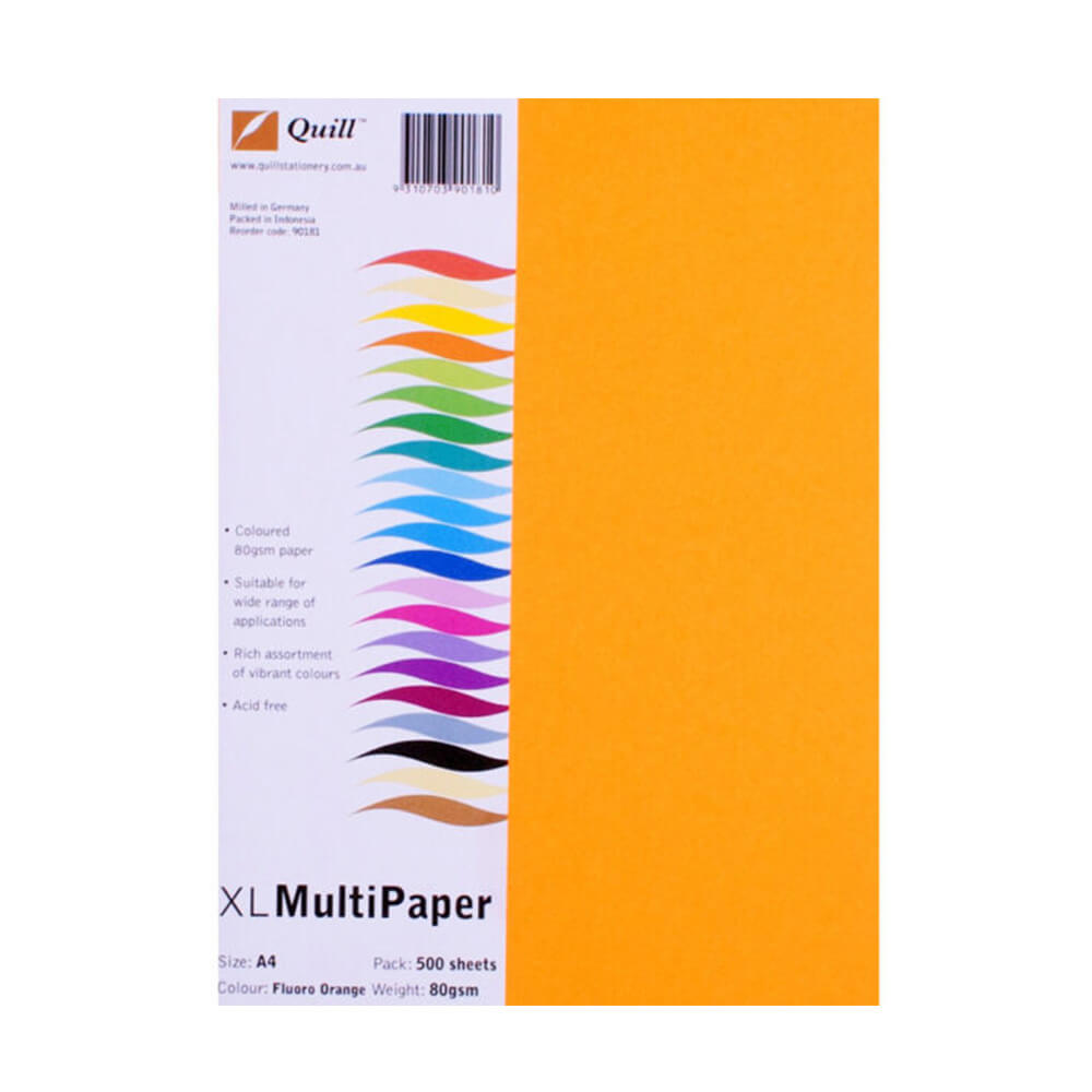 Papel de copia de color A4 500pk (80GSM)