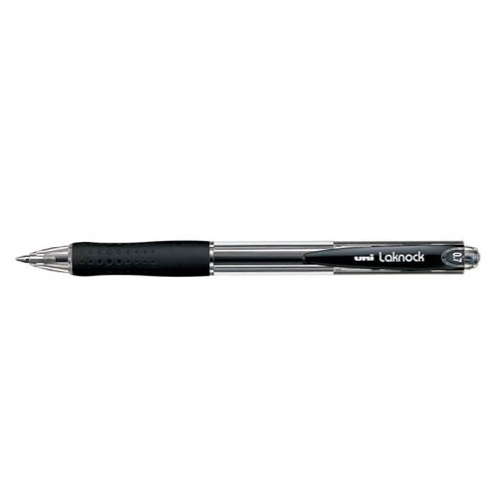 Uni Laknock Pen de bolígrafo retráctil 12pcs (amplio)