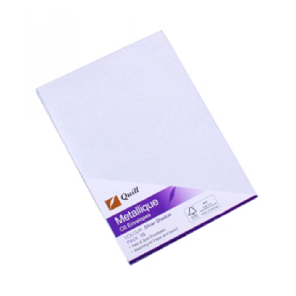 Enveloppes métalliques Quill C6 (pack de 10)