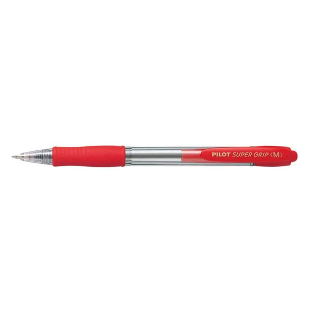  Pilot BPGP Super Grip einziehbarer mittlerer Stift 12 Stück