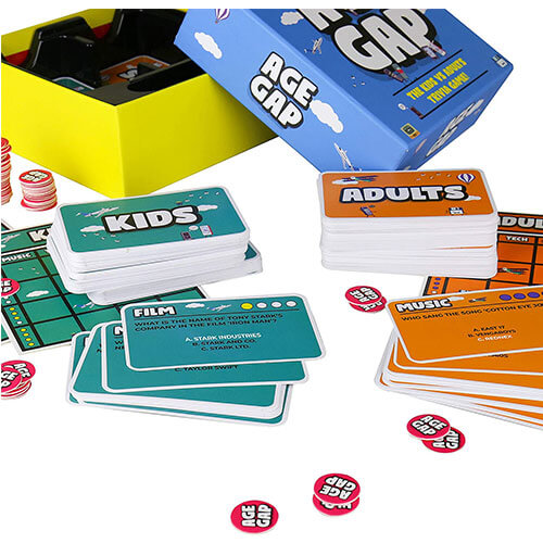 Gift Republic Age Gap Kids vs Adults Trivia Game